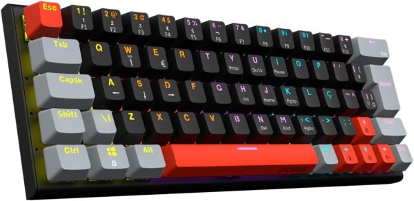 TECLADO GAMER MECANICO PCYES KUROMORI - SWITCH BLUE - LED RAINBOW - PTKM60BL