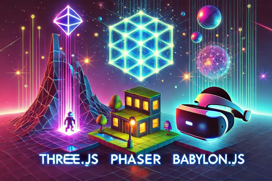 Three.js, Phaser, Babylon.js