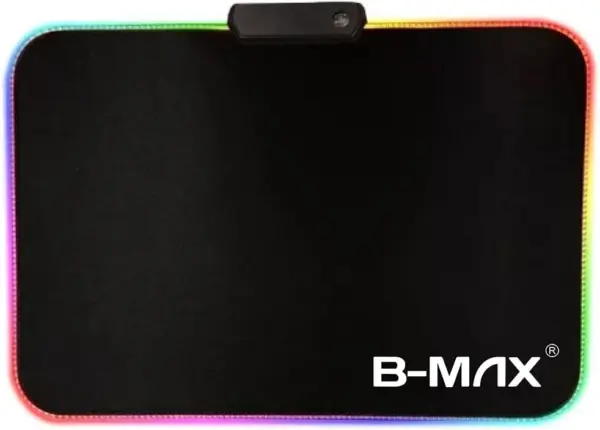 Mousepad Gamer Gaming RGB Led 7 Cores 14 modos Iluminação 25 X 35cm Liso Usb Profissional Speed Antiderrapante anti respingo Costurado Cabo 1,8m