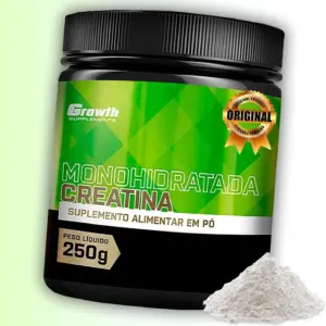 Suplemento em pó Growth Supplements Creatina Pura em pote de 250g