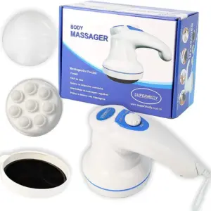 Supermedy Body Massager, Branco e Lilás
